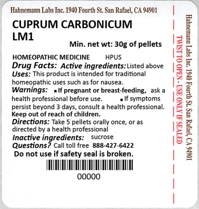 Cuprum Carbonicum LM1 30g.jpg Cuprum Carbonicum LM1 30g - Cuprum Carbonicum LM1 30g